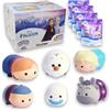 #sbabam FUNNY BOX Disney Frozen Tsum Tsum, Giochi per Bambini da Edicola, Giocattoli Squishy Morbidi, Pack 4 Pz con Giochi Frozen di Elsa, Anna, Olaf e Tanti Altri - Pupazzi Disney per Regalo Bambino