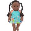 URFEDA Reborn Bambola africana nera con capelli 30,5 cm Bambola africana per bambini in silicone realistico morbido bambola neonato ragazza pelle nera bambola bambino giocattolo