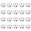 Beufee Dadi a 10 facce, 20 pezzi di dadi poliedrici in plastica da numero 1 a 10 Decorazione domestica Ornamento Accessorio di gioco per la festa (Bianca)