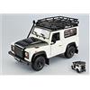 [Welly] LAND ROVER DEFENDER 1984 WHITE/BLACK WITH ROOF RACK 1:24 - Welly - Auto Stradali - Die Cast - Modellino