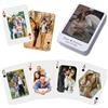 HCLRIU Carte da Gioco Personalizzate con Foto, Carta Poker Personalizzata con Foto, Carte da Gioco Personalizzabile Stampata Fronte Retro, Regali per Matrimoni, Feste, Anniversari, Natale (Stile 1)