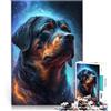 LKSDCBOT puzzle per adulti 1000 pezzi Cane Rottweiler Fatto di carta，per età pari o superiore a 14 anni Bellissimo gioco di designBellissimo gioco di design Ottimi regali e giocattoli。misurare：26x38cm