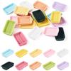 Sparkeads Set di 20 cestini rettangolari in miniatura in rattan per alimenti e pane, mini cestini in resina, decorazione per scena della cucina, set di accessori per artigianato paesaggistico
