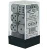 Chessex D6 16mm grigio scuro w/nero (12) di Chessex
