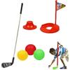 Generico Giocattoli per bambini all'aperto Golf | Kit di giocattoli da golf per ragazzi,Gioco di esercizi al coperto con attrezzatura per palline da golf e mazze da allenamento, set di giocattoli da per r