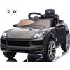 Mondial Toys Porsche Cayenne Macchina Elettrica per Bambini 12V con Telecomando Cintura a 3 Punti Fari a Led Bluetooth Auto Elettrica Full Optional (Grigio)