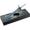 haobook Elden Dark Moon Great Sword con Display Stand Regalo Box 11.8 in Strada Sword Figures Toys Party Forniture per scrivania Decorazione Perfetta per Gli Amanti del Gioco