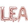 Unknow Palloncino FOIL MYLAR ROSA GOLD scritta nome LEA 35 cm
