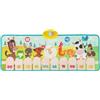 COSTWAY Tappeto Musicale, Tappetino per Pianoforte con 10 Animali, 10 Tasti e 10 Canzoni, Giochi Bambini 1 Anno, Regalo per Ragazzi