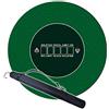 Poker Mania Shop Panno da Gioco Tappeto Poker in Gomma 120cm da 2mm Tondo Verde