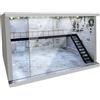 Luwecf 1/64 1/36 Scala 1/32 Garage Display Case Sfondo Acrilico Parcheggio Scena Doppio Strato per La Visualizzazione del Modello Collezione Diorama, B