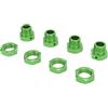 Alomejor Adattatori per Mozzi Esagonali per Ruote RC da 24 Mm, Lega di Alluminio Durevole Lavorata a CNC per 1/5, Set da 4 Pezzi per gli Appassionati di RC (GREEN)