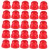 UKCOCO 25 Coperture Protettive in Plastica Rosso per Dadi per Strutture Ludiche Superficie Liscia per Prevenire Urti e Infortuni in Aree Gioco Interne ed Esterne