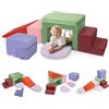 STYPLZ Blocchi da costruzione in schiuma per bambini, blocchi da arrampicata per interni, strutture da arrampicata per bambini, blocchi giganti per giocare e arrampicarsi, ((Set di sette pezzi