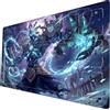 ymyukop Riftbound TCG Playmat 24x14 Zoll mit Zonenmarkierung inoffizielles Design inklusive PlaymatTragetasche für Brettspiele (Mechanic)