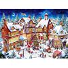 YU GONG FANG Puzzle per adulti 1500 pezzi Christmas Town Toys Puzzle rilassante