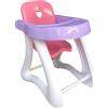 Rwigeboo High Sedia Bambola per Baby, Simulazione ABS in plastica Mini seggiolone Bambola del Cuore Pesca, Gioca mobili per la casa della Sala da vivaio