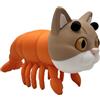 Genérico Trippi Troppi - Figura Articolata XL Brainrot Italian Memes14x8 cm - Gatto Gambero dei Brain rot Memes Italiani - Collezione Ufficiale Brainrot - Tripi Tropi Gamba Brainrot - Tung Tung, Cappuccino