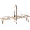 YARNOW 1pezzi Per Ragazzo Ponte Strallato Da Te Giocattolo Scientifico in Legno Per Ragazzo Strallato Ponte Da Te Giocattolo Didattico