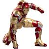 Tak Tak Toys ZD Toys Action Figure da collezione, 17,8 cm, Iron Man Mark 42 con luci, parti intercambiabili, materiale in PVC resistente, regalo ideale per collezionisti e fan, dai 15 anni in su