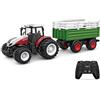 Korody K-6644K 1:24 TRATTORE CON VEICOLO DI TRASPORTO LIVESTOCK RC, Rosso