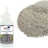 WWS War World Scenics War World Scenics Kit 500g Pietre da Massicciata Grigio Chiaro Fini & 250ml Colla per Massicciata - Modellismo Ferroviario Diorama