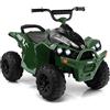 GYMAX Quad Elettrico per Bambini 12V, ATV Batteria con Velocità Alta/Bassa, Avanti/Indietro, Clacson, Musica, Fari a LED, Quadriciclo Motorizzato Giocattolo per Ragazzi dai 3 agli 8 Anni (Verde)