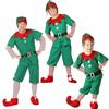 C'est TT Vestito Elfo Bambino, Costume da Natalizio Set Donna Uomo Ragazza Natale Bambina Elfi Natalizi Abito Folletto Costumi Carnevale Feste di Famiglia Abbinati Vestiti Cosplay