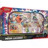 Pokémon : Collezione con statuetta Mega-Lucario-ex (1 carta promozionale lucida testurizzata, 1 carta promozionale di grandi dimensioni, 5 booster e 1 statuetta di Mega-Lucario) del GCC Pokémon