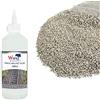 WWS War World Scenics War World Scenics Kit 1kg Pietre da Massicciata Grigio Chiaro Fini & 500ml Colla per Massicciata - Modellismo Ferroviario Diorama