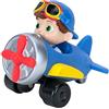 CoComelon Mini veicolo aereo - Caratteristiche TomTom che indossa occhiali da aviatore - Mini veicoli giocattolo - Giocattolo divertente e coinvolgente per i più piccoli - Altro da collezionare