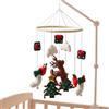 Generico Carillon per Culla Ragazzi | Carillon Natalizio per - Decorazione Camera Bambini con Renna in Feltro Albero di Natale Regalo Compleanno Ragazze e Ragazzi
