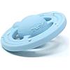 Thumble Planet CH3W (blu) Giocattolo per bambini in gomma naturale per la dentizione, il bagnetto e giochi sensoriali