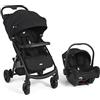 Joie i-Muze™ lx sistema da viaggio - chiusura assistita compatta, reclinazione completamente orizzontale, fronte mondo, seggiolino i-Juva™ incluso - dalla nascita ai 3 anni (0-15 kg), raven