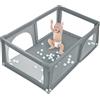 OHMG Parco per bambini pieghevole, 180 x 120 x 66 cm, parco bambino modulabile in rete con 50 palline, parco giochi per bambini interni ed esterni centro di attività