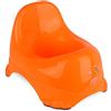 Mediawave Store 188699 Vasino per bambini 25x22 cm in plastica colorata con gommini antiscivolo. MEDIA WAVE store (Arancione)
