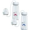 Generico Biberon anti-colica a mani libere | 2PC Biberons in silicone 300ml | Biberon regolabile flusso rapido con cannuccia e tettarella | Biberons 3 in 1 a collo largo e a prova perdite per bambini