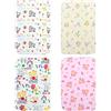 FOMIYES Tappetino per Cambio Pannolino Bebè 4 Pezzi 30x45 CM | Cotone, Riutilizzabile e Confortevole, Protezione Dai Liquidi Colore Casuale Stile Casuale