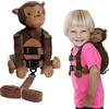 LouisaYork Zaino anti-smarrimento per bambini, motivo: scimmia, imbracatura di sicurezza per bambini da 1 a 3 anni