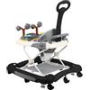 HUOLE Girello per Bambini, Passeggino Primi Passi con Altezza Regolabile, Babywalker con Vassoio Rimovibile Musicale Giocattolo, per Bambini 6+ Mesi, 67 * 72 * 92 cm - Nero (A)