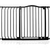 Safetots Cancelletto di Sicurezza con Parte Superiore Incurvata, 98cm - 107cm, Nero Opaco, Montaggio a Pressione, Cancelletto per Bambini per Porte, Corridoi e Spazi Stretti, Barriera di Sicurezza
