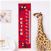 Wanapix | Metro Altezza per bambini personalizzato | Originale per cameretta bambino/neonato | Include corda per appenderlo | Tabella di crescita | Ragno