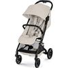 CYBEX Gold Passeggino BEEZY con posizione reclinabile ergonomica, Dalla nascita a circa 4 anni (max. 22 kg), Pieghevole in modo compatto, Sistema di cinture a una mano, Dune Grey