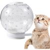 Generico Cappuccio per gatti traspirante - Maschera per toelettatura per gatti, spaziale protettiva per la testa regolabile trasparente per animali domestici, museruole anti-morso casco a bolle di gatto