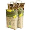 Paglianatura Kit 2 Sacchi Fieno Naturale 1300 g con Tarassaco - Alimento per Conigli e Roditori - Ricco di Fibre
