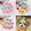 cuhair 30 accessori per capelli per cani, fiocco floreale, girasole con elastico per ragazza, cucciolo, cane maltese, Yorkshire, pelo lungo