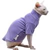 Generic Vestiti per gatti senza peli comodi elastici morbidi Sphynx, vestiti per gatti Devon, vestiti per gatti e gatti di piccola taglia (XL, viola)