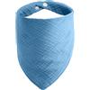 ICEMOOD Bandana Regolabile per Cani - Sciarpa Tinta Unita, Chiusura a Pressione, Cotone Morbido, Taglia Grande (15-40kg), Blu