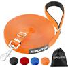 SuplutuX Guinzaglio per Cani, Lunghina per Cane 5 Metri, Guinzaglio Addestramento Regolabile con Impugnatura Imbottita, Ideale per Allenamento, Passeggiate e Attività Outdoor (Arancione,5m/16ft)