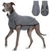 MOKATES Greyhound Vestiti per Cani di Taglia Grande Maglietta a Collo Alto Whip Hound Gilet in Pile Elasticizzato Cappotto Pullover per Animali Domestici per Cani Piccoli Medi Grandi-5XL